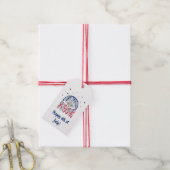 Onafhankelijkheidsdag Amerikaanse adelaar Cadeaulabel (Met Touw)