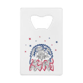 Onafhankelijkheidsdag Amerikaanse adelaar Creditkaart Flessenopener (Achterkant)