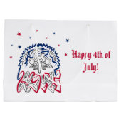 Onafhankelijkheidsdag Amerikaanse adelaar Groot Cadeauzakje (Achterkant)