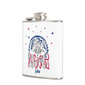 Onafhankelijkheidsdag Amerikaanse adelaar Heupfles (Links)