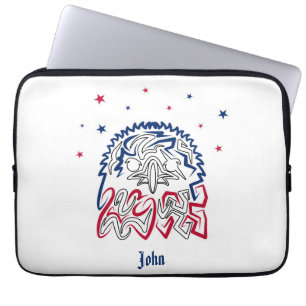 Onafhankelijkheidsdag Amerikaanse adelaar Laptop Sleeve