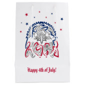 Onafhankelijkheidsdag Amerikaanse adelaar Medium Cadeauzakje (Achterkant)
