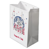 Onafhankelijkheidsdag Amerikaanse adelaar Medium Cadeauzakje (Achterkant Gekanteld)