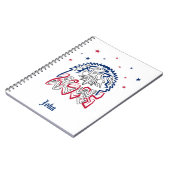 Onafhankelijkheidsdag Amerikaanse adelaar Notitieboek (Linkerzijde)