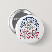 Onafhankelijkheidsdag Amerikaanse Adelaar Ronde Button 5,7 Cm (Voorkant /achterkant)
