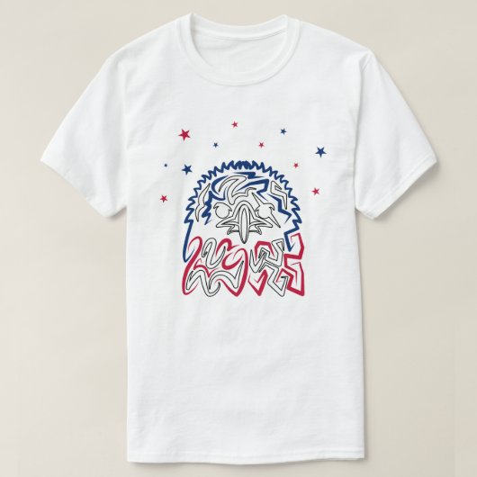 Onafhankelijkheidsdag Amerikaanse adelaar T-shirt (Design voorkant)
