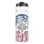 Onafhankelijkheidsdag Amerikaanse adelaar Thermosbeker (Voorkant)