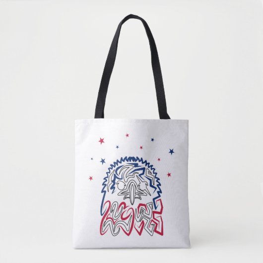Onafhankelijkheidsdag Amerikaanse adelaar Tote Bag (Voorkant)