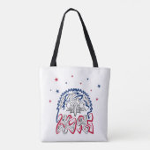 Onafhankelijkheidsdag Amerikaanse adelaar Tote Bag (Achterkant)