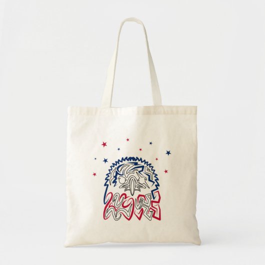 Onafhankelijkheidsdag Amerikaanse adelaar Tote Bag (Voorkant)