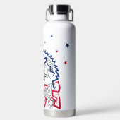 Onafhankelijkheidsdag Amerikaanse adelaar Waterfles (Achterkant)