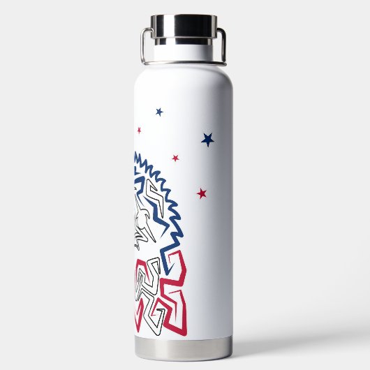Onafhankelijkheidsdag Amerikaanse adelaar Waterfles (Achterkant)