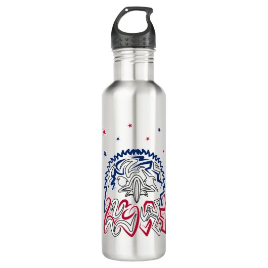 Onafhankelijkheidsdag Amerikaanse adelaar Waterfles (Voorkant)