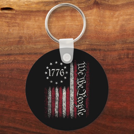 Onafhankelijkheidsdag Amerikaanse Patrio Sleutelhanger (Voorkant)