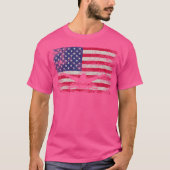 Onafhankelijkheidsdag Amerikaanse vlag 4 juli Zwem T-shirt (Voorkant)