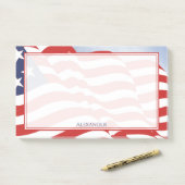 Onafhankelijkheidsdag Amerikaanse vlag Illustratie Post-it® Notes (Op bureau)