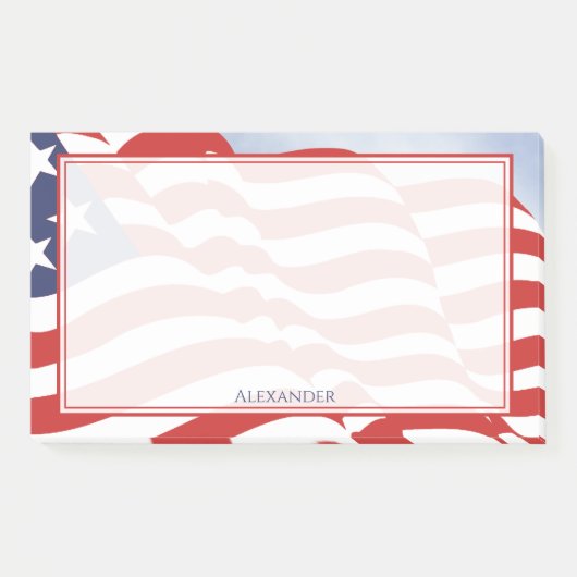 Onafhankelijkheidsdag Amerikaanse vlag Illustratie Post-it® Notes (Voorkant)