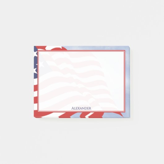 Onafhankelijkheidsdag Amerikaanse vlag Illustratie Post-it® Notes (Voorkant)