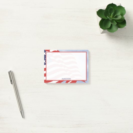 Onafhankelijkheidsdag Amerikaanse vlag Illustratie Post-it® Notes (Kantoor)