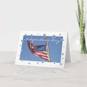 Onafhankelijkheidsdag - Amerikaanse vlag met sterr Kaart
