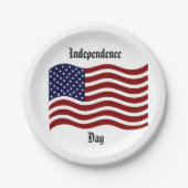 Onafhankelijkheidsdag/Amerikaanse vlag Papieren Bordje (Voorkant)