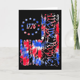 Onafhankelijkheidsdag Amerikaanse Vlag Patriottisc Kaart