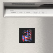 Onafhankelijkheidsdag Amerikaanse Vlag Patriottisc Magneet (Insitu (Vaatwasser))