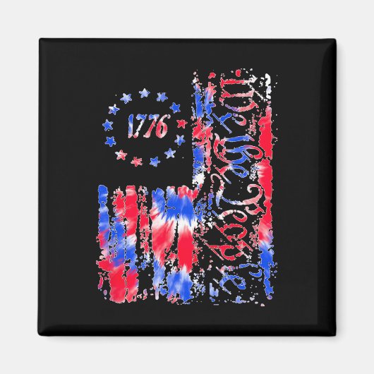 Onafhankelijkheidsdag Amerikaanse Vlag Patriottisc Magneet (Voorkant)