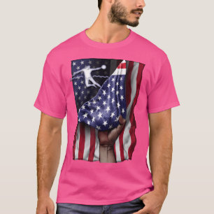 Onafhankelijkheidsdag Amerikaanse vlag waterpolo T-shirt