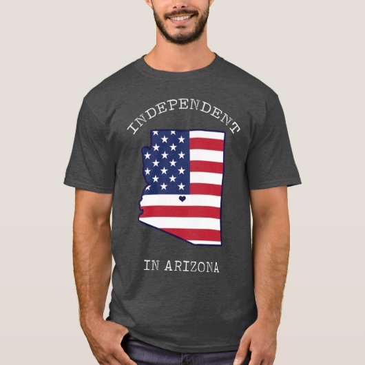 Onafhankelijkheidsdag Arizona 4 juli Shirt (Voorkant)