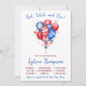 Onafhankelijkheidsdag, ballonnen, Baby shower Kaart (Voorkant)