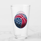 Onafhankelijkheidsdag basketbal glas (Voorkant)