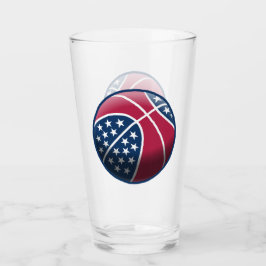 Onafhankelijkheidsdag basketbal glas