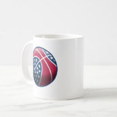 Onafhankelijkheidsdag basketbal koffiemok (Voorkant links)