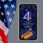 onafhankelijkheidsdag BBQ feest vuurwerk 4 juli Kaart