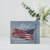 Onafhankelijkheidsdag BBQ/met gekleurde humor! Kaart (Staand voorkant)