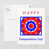 Onafhankelijkheidsdag Briefkaart (Voorkant / Achterkant)
