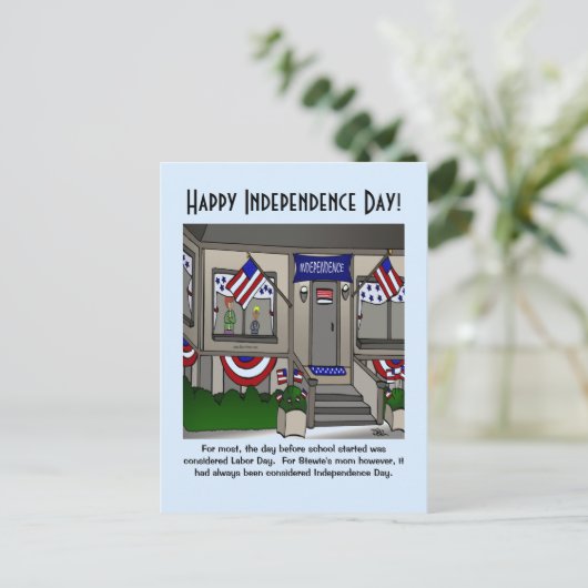 Onafhankelijkheidsdag Briefkaart (Staand voorkant)