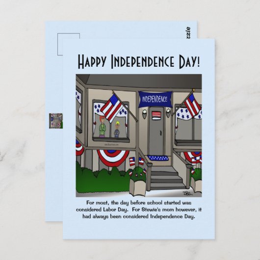 Onafhankelijkheidsdag Briefkaart (Voorkant / Achterkant)