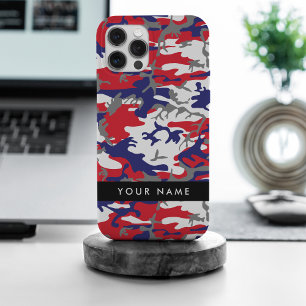 Onafhankelijkheidsdag Camouflage Je naam Personali iPhone 15 Pro Max Case