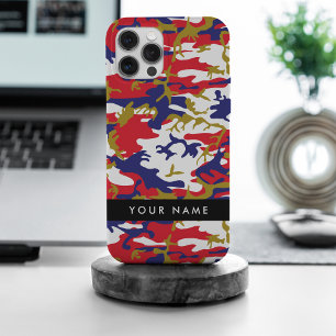 Onafhankelijkheidsdag Camouflage Je naam Personali iPhone 15 Pro Max Case
