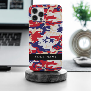 Onafhankelijkheidsdag Camouflage Je naam Personali iPhone 15 Pro Max Case