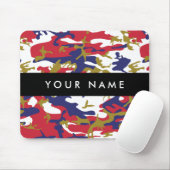 Onafhankelijkheidsdag Camouflage Je naam Personali Muismat (Met muis)