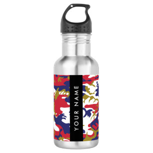 Onafhankelijkheidsdag Camouflage Je naam Personali Waterfles