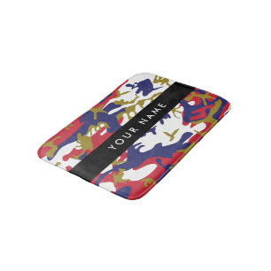 Onafhankelijkheidsdag Camouflage Jouw naam Persona Badmat