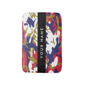 Onafhankelijkheidsdag Camouflage Jouw naam Persona Badmat (Voorkant Verticaal)