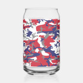 Onafhankelijkheidsdag Camouflage Jouw naam Persona Blikvorm Glas (Achterkant)