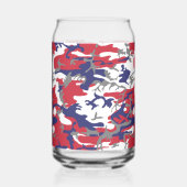 Onafhankelijkheidsdag Camouflage Jouw naam Persona Blikvorm Glas (Links)