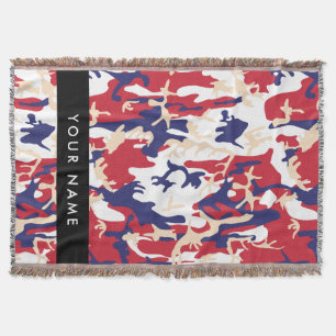 Onafhankelijkheidsdag Camouflage Jouw naam Persona Deken