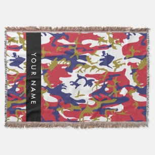 Onafhankelijkheidsdag Camouflage Jouw naam Persona Deken